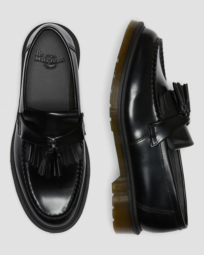 Zapatos Oxford Dr Martens Adrian Smooth Cuero Tassle Loafers Hombre Negros | MX 201ZUT